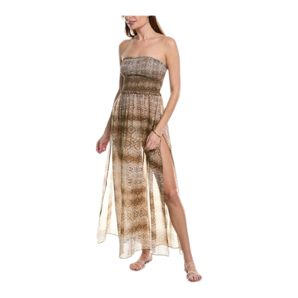 Ramy Brook Calista Coverup Strapless Maxi Dress